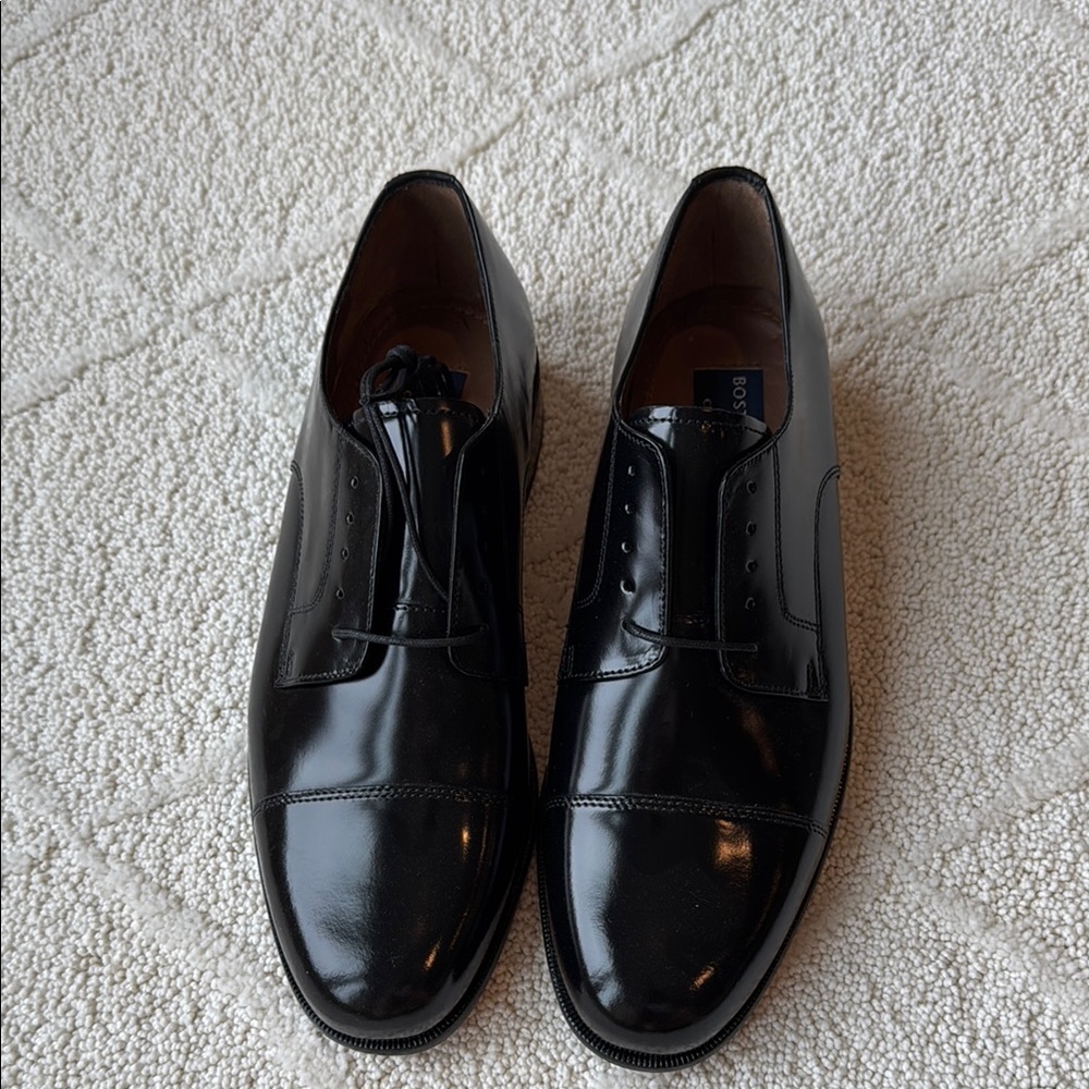 Bostonian Black Oxford Shoes Sleek Patent Leather